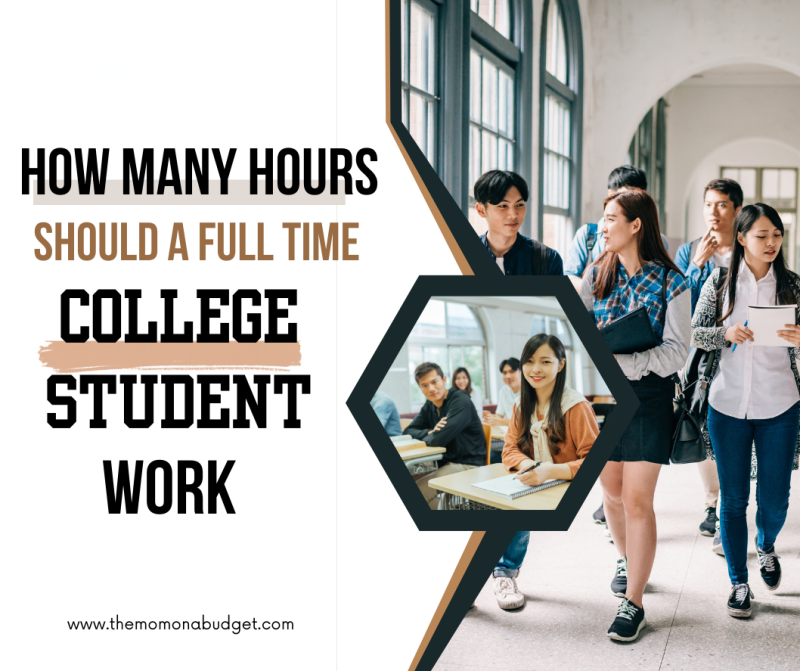 How many hours should a full time college student work